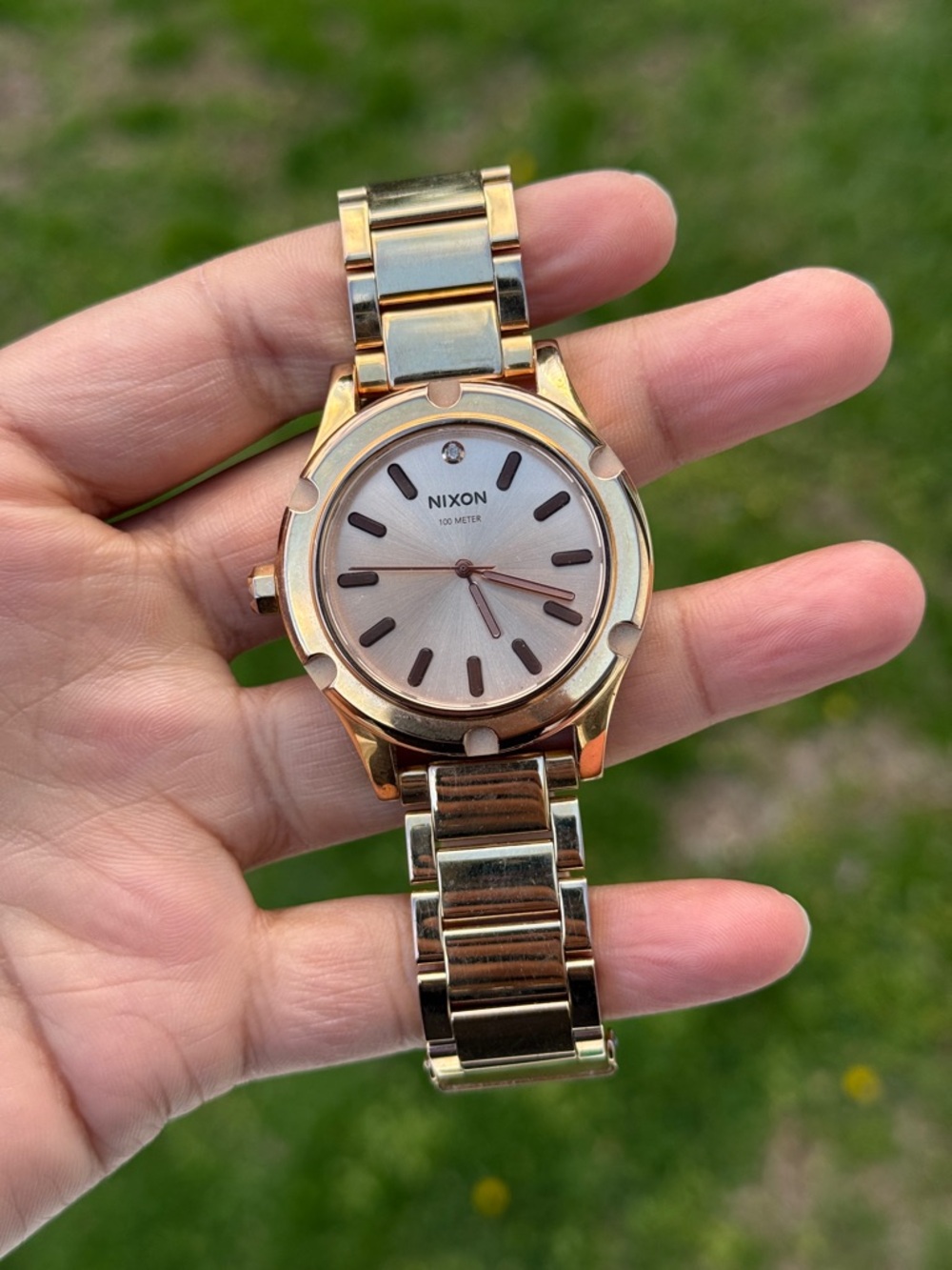 Nixon Women's Gold Stainless Steel Watch The Camden  Watch